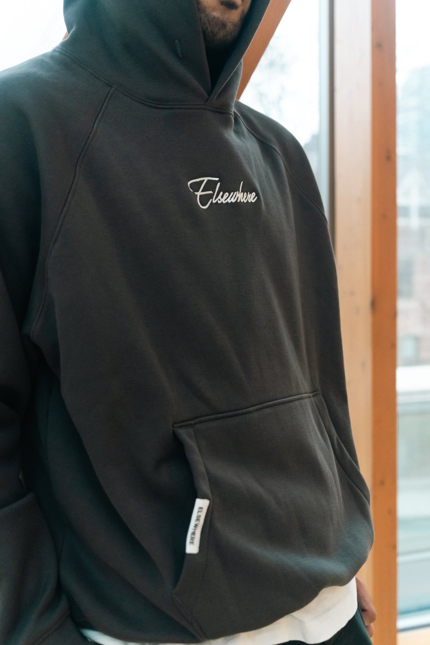 POLAR FLEECE HOODIE - STONE GREY