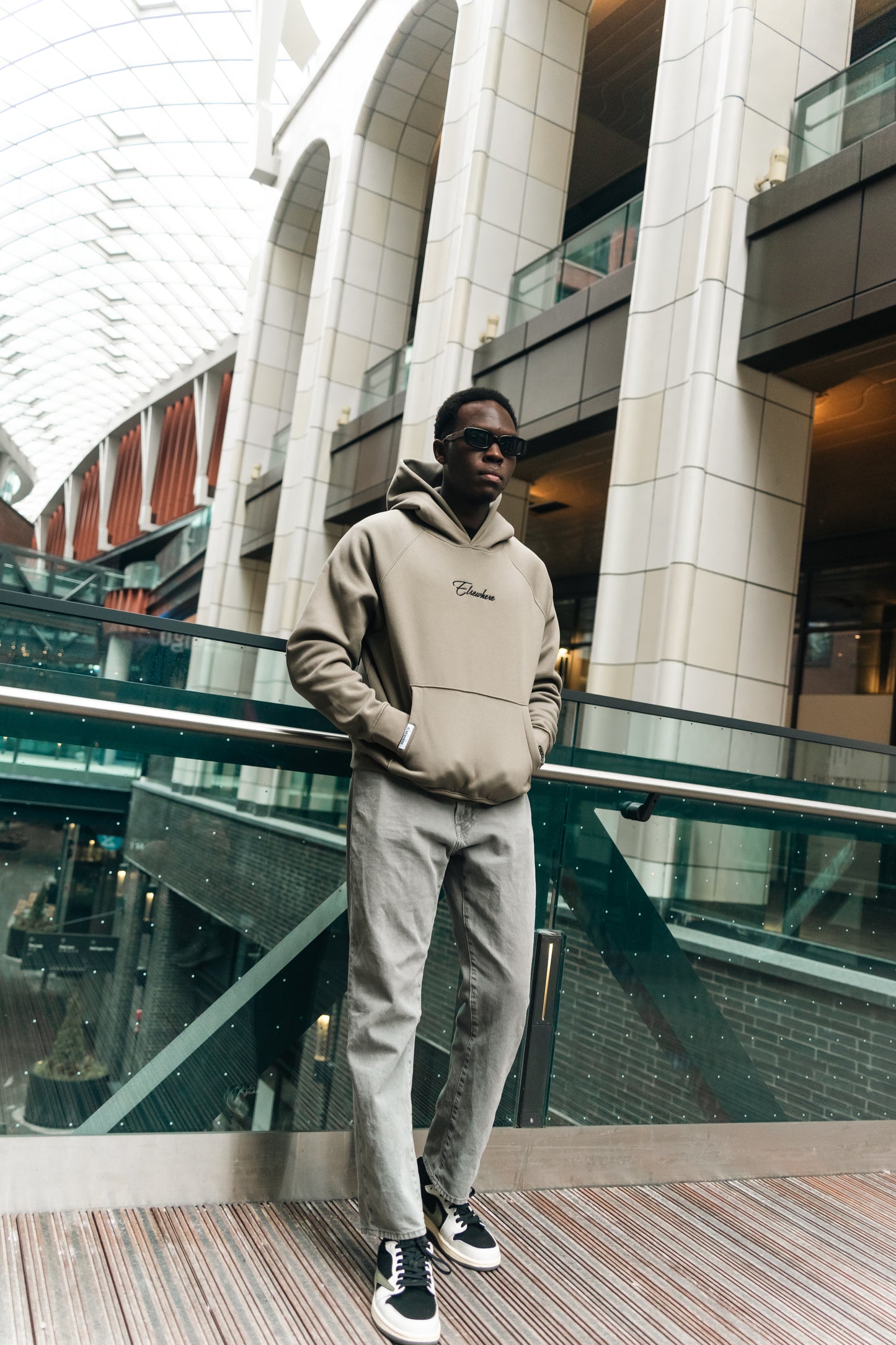 POLAR FLEECE HOODIE - OLIVE