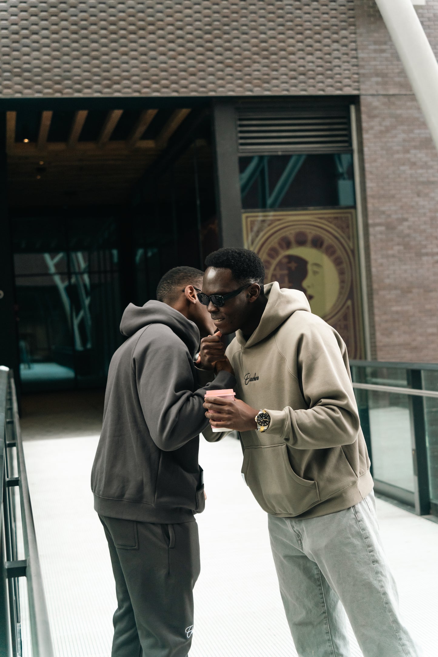 POLAR FLEECE HOODIE - OLIVE