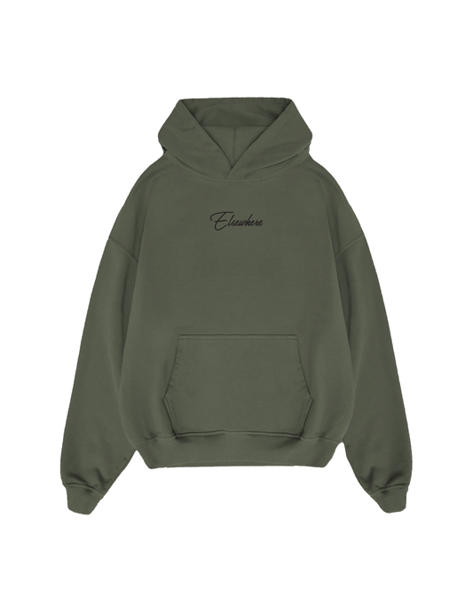 POLAR FLEECE HOODIE - OLIVE